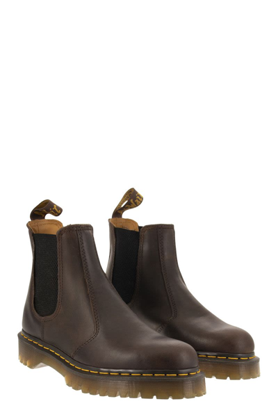 Shop Dr. Martens' Dr. Martens 2976 Bex Chelsea Ankle Boots In Crazy Horse Leather In Dark Brown
