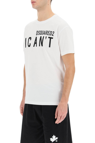 Shop Dsquared2 I Can't T-shirt In Multicolor
