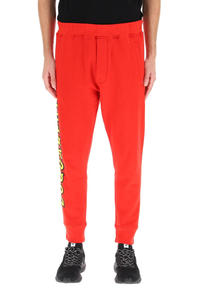 Shop Dsquared2 Sweatpants With Logo In Multicolor
