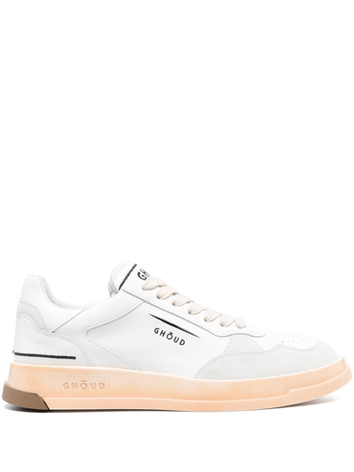 Shop Ghoud Tweener Leather Sneakers In White