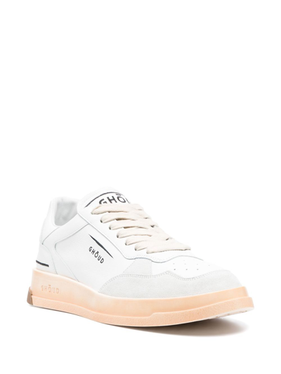 Shop Ghoud Tweener Leather Sneakers In White