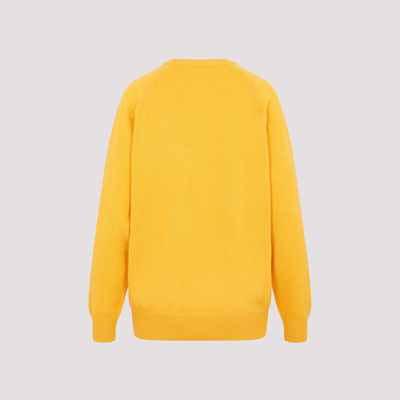 Shop Givenchy Crewneck Sweater 4g In Yellow &amp; Orange