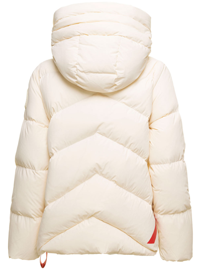 Shop After Label 'helsinki' Whte Padded Down Jacket With Hood In Polyamide Woman  In White