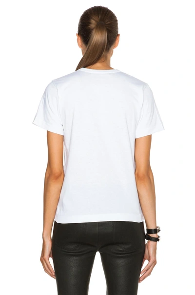 Comme Des Garçons Play White & Black Large Heart T-shirt
