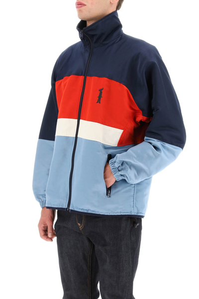 Shop Junya Watanabe Color-block Sports Jacket In Multicolor