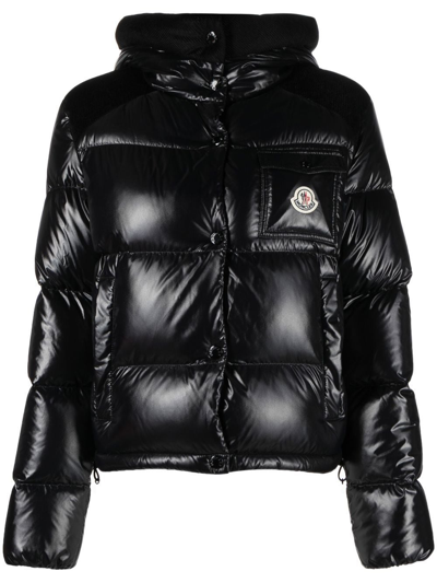 Moncler Black Fache Down Puffer Jacket | ModeSens