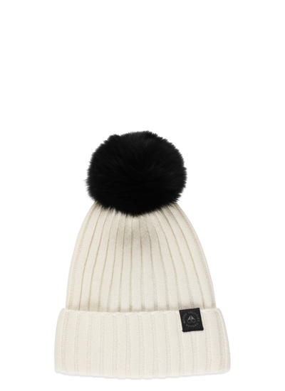 Shop Moose Knuckles Hats In Snow White