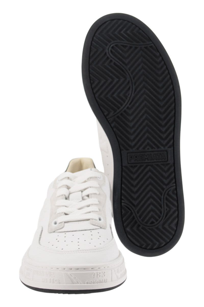 Shop Premiata Sneakers Quinnd In White/black