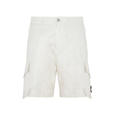 Shop Stone Island Shadow Project Stone Island  Shorts Pants In Nude &amp; Neutrals