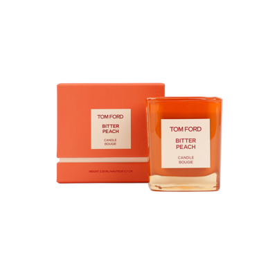 Shop Tom Ford Beauty Bitter Peach Candle Fragrance In Yellow &amp; Orange