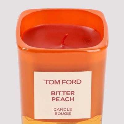 Shop Tom Ford Beauty Bitter Peach Candle Fragrance In Yellow &amp; Orange