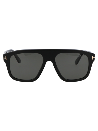 Shop Tom Ford Sunglasses In 01d Black