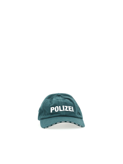 Shop Vetements Hats In Police Green