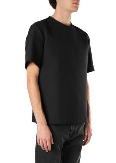 Shop Valentino T-shirt With Zip Detail In Black