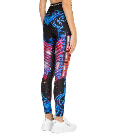 Shop Versace Jeans Couture Galaxy Galaxy Leggings In Multicolor