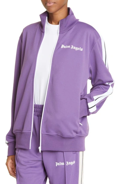 Shop Palm Angels Classic Track Jacket In Purple Butter
