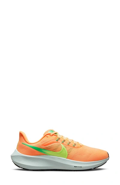 Shop Nike Air Zoom Pegasus 39 Running Shoe In Peach Cream/ Green/ Orange