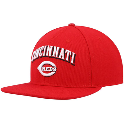 Pro Standard Red Cincinnati Reds Stacked Logo Snapback Hat | ModeSens