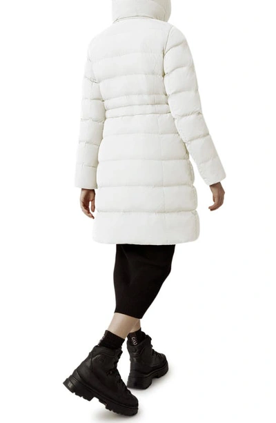 Canada Goose Aurora Hooded 750 Fill Power Down Parka In North Star White