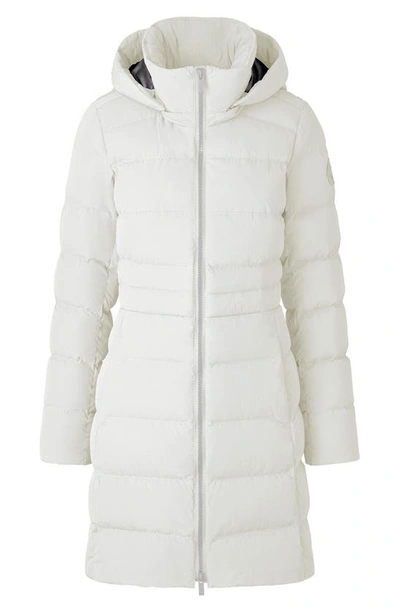 Shop Canada Goose Aurora Water Repellent Hooded 750 Fill Power Down Parka In North Star White