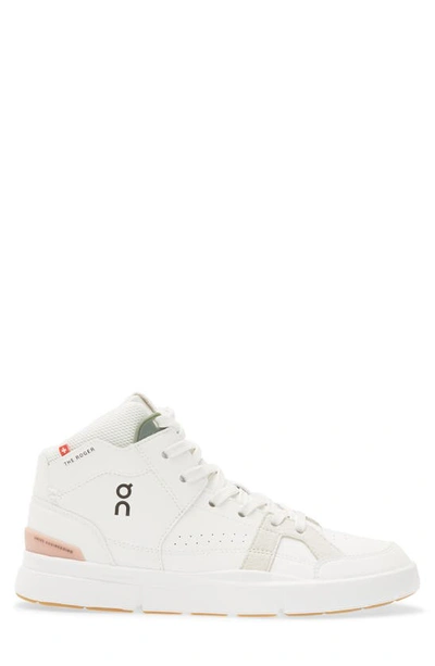 Shop On The Roger Clubhouse Sneaker In White/ Rose