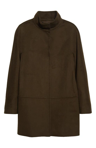 Max Mara 3manol Virgin Wool Coat In Kaki