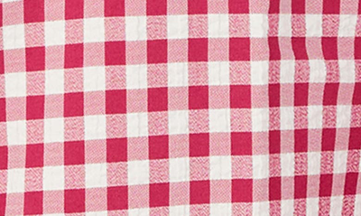 Shop Foxcroft Harris Gingham Stretch Shirt In Pink Rosato