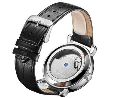 Pre-owned Samuel Joseph Limited Edition Steel & Black Automatic Designer Skele Mens Watch