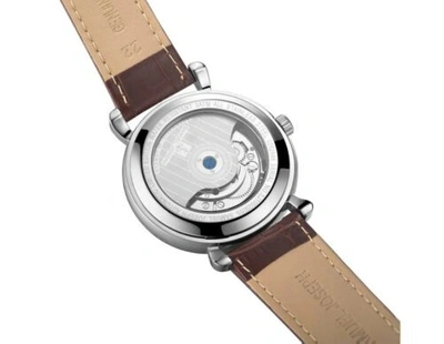 Pre-owned Samuel Joseph Limited Edition Mocha & Silver Automatic Skeleton Men's Watch