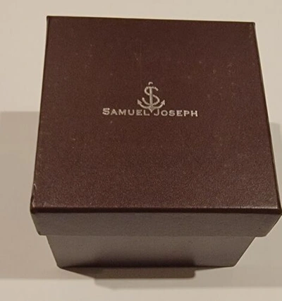 Pre-owned Samuel Joseph Bespoke Edition Steel & Grey Automatic Designer Mens Watch 0252846