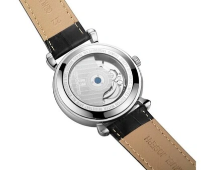 Pre-owned Samuel Joseph Limited Edition Steel & Black Automatic Designer Skele Mens Watch