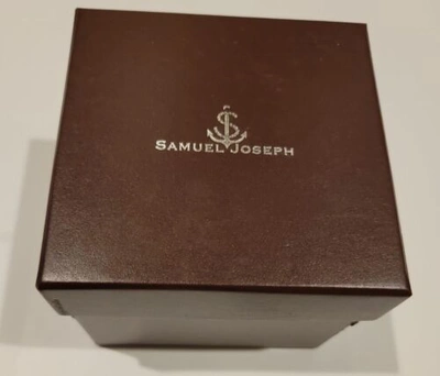 Pre-owned Samuel Joseph Limited Edition Steel & Black Automatic Designer Skele Mens Watch