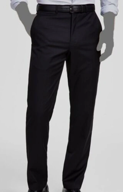 Pre-owned Lauren Ralph Lauren $640 Ralph Lauren Men's Black Ultraflex Classic-fit Wool 2-piece Suit Size 41r