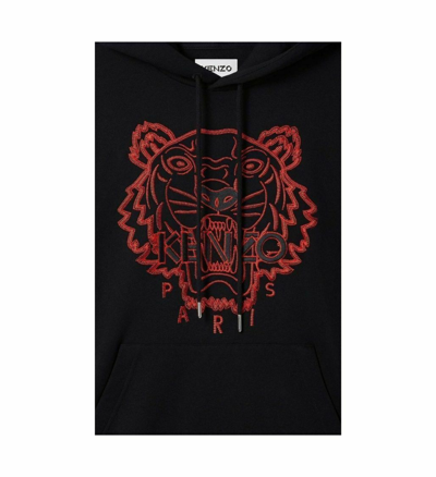 Pre-owned Kenzo Limited Edition Tiger Logo Embroidered Chinese Year Black Hoodie