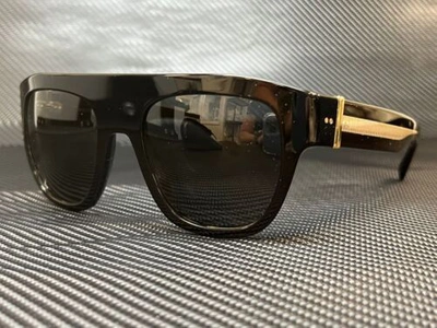 Pre-owned Dolce & Gabbana Dg4398 501 87 Black Square 54 Mm Women's Sunglasses In Gray