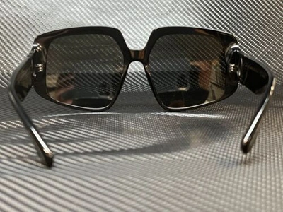 Pre-owned Dolce & Gabbana Dg4386 501 88 Black Square 58 Mm Women's Sunglasses In Gray