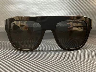 Pre-owned Dolce & Gabbana Dg4398 501 87 Black Square 54 Mm Women's Sunglasses In Gray