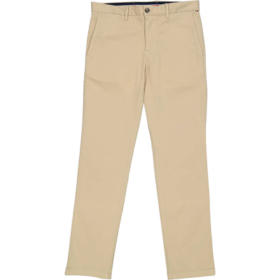 Shop Tommy Hilfiger Mens Batique Khaki Denton Straight Chino Trousers, Size 32w-32l In Beige