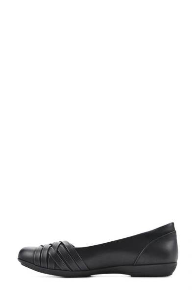 Shop White Mountain Footwear Chic Flat In Black Burnished