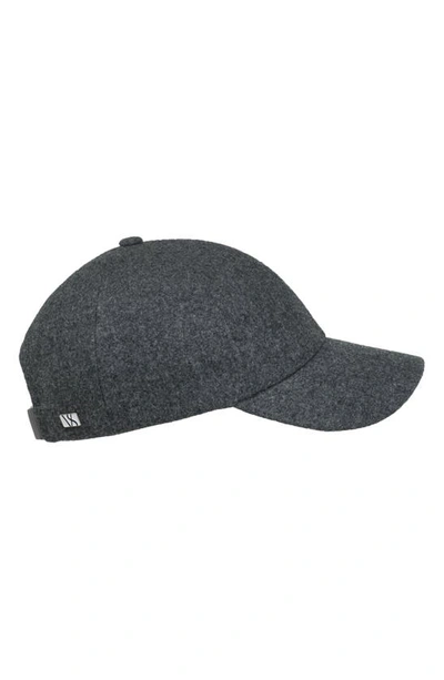 Shop Varsity Headwear Wool Baseball Cap In Granite Grey