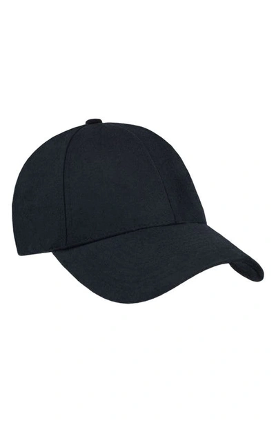 Shop Varsity Headwear Wool Baseball Cap In Black