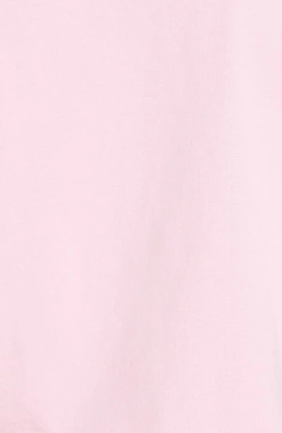 Shop Off-white Readymade Crop Flocked T-shirt In Pink Blue