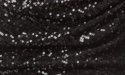 Love By Design Frances Sequin V-neck Dress In Black