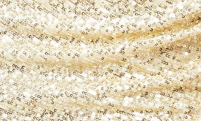 Love By Design Frances Sequin V-neck Dress In Gold Ivory