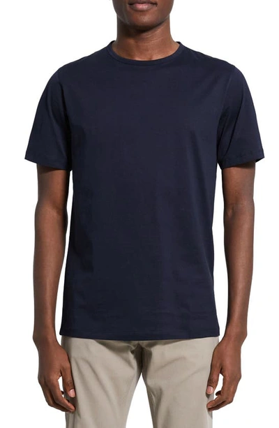 Shop Theory Precise Luxe Cotton Jersey Tee In Eclipse - B7h
