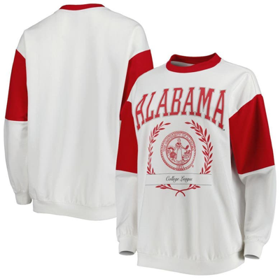 Shop Gameday Couture White Alabama Crimson Tide It's A Vibe Dolman Pullover Sweatshirt
