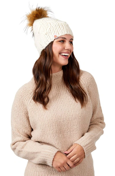 Shop Sh T That I Knit The Motley Merino Wool Beanie In White Lie