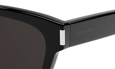 Shop Saint Laurent 54mm Square Sunglasses In Black