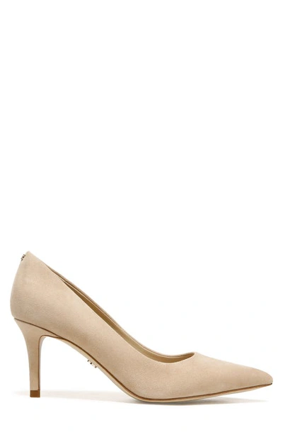 Shop Sam Edelman Vienna Pointed Toe Pump In Cappuccino