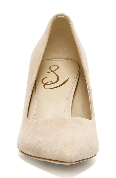 Shop Sam Edelman Vienna Pointed Toe Pump In Cappuccino